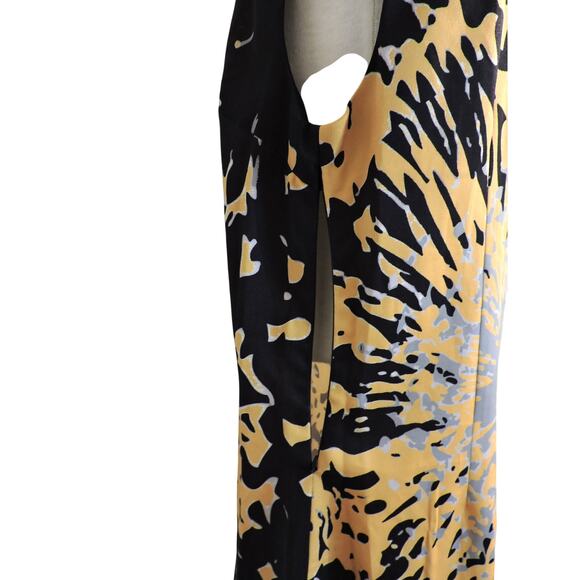 La Mamasita Sheath Sleeveless Dress Gold Splash Design Sz 18 - Picture 5 of 5